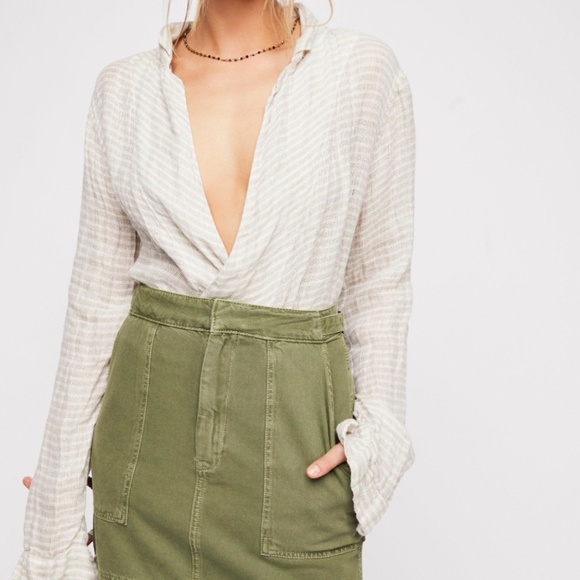 NWOT - Free People Star Stripe Wrap Top - SOLD OUT - Picture 1 of 2